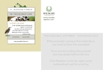 Wildlife Conservation Small Postcard